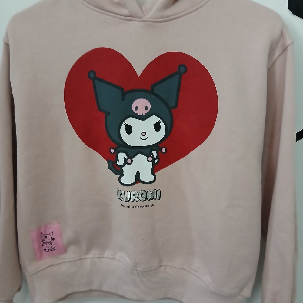 Zara Beige and Red Hoodie